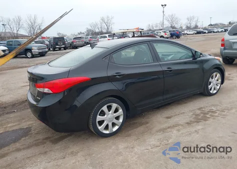 2013 Hyundai Elantra Limited z USA, uszkodzony, nr VIN 5NPDH4AE1DH286350
